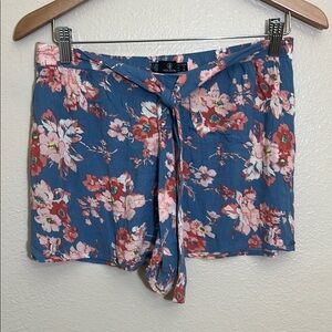 Volcom Floral Blue Pink Lightweight Shorts